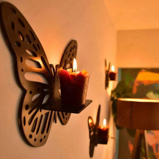 Decorative butterfly wall shelf