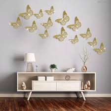 3D Butterfly Golden Wall Stickers