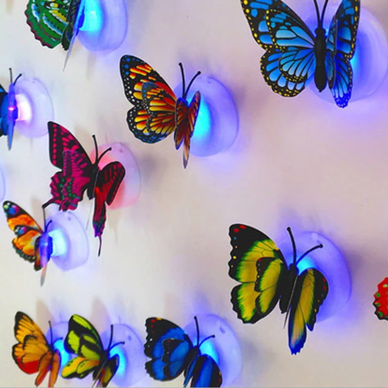 Color Changing Glow In The Dark Led Butterflies
