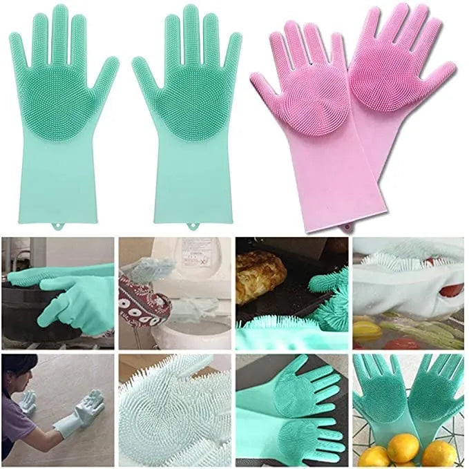 Silicone Washing Gloves – Multi-Purpose Cleaning Gloves